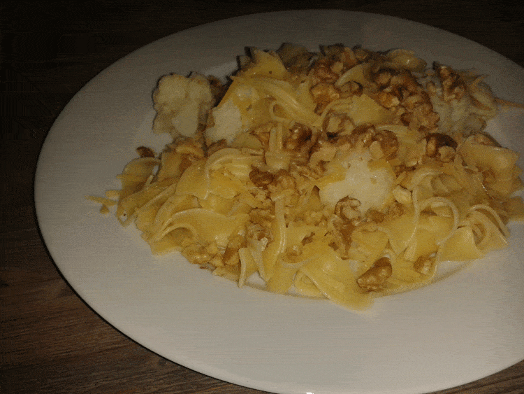 Bloemkool & Walnoten Pasta