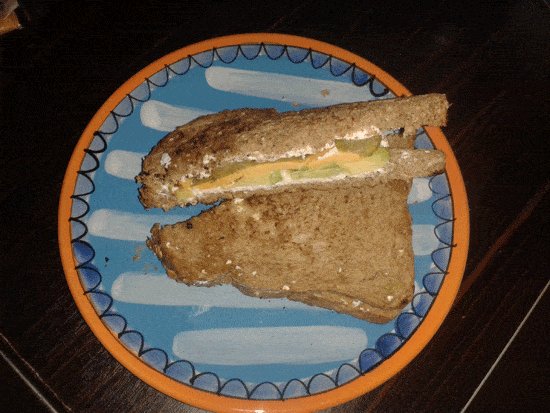 Geitenkaas avocado sandwich
