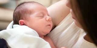 Eerste moment dat je newborn er is