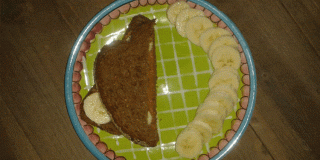 Boterham Met Pindakaas En Banaan