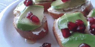 Frisse Geitenkaas Lunch Met Granaatappel