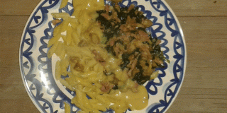 Pasta Met Spinazie En Spekjes